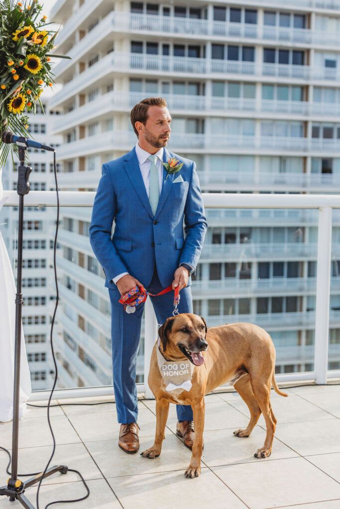 Dog of Honor Wedding Photo Miami Florida