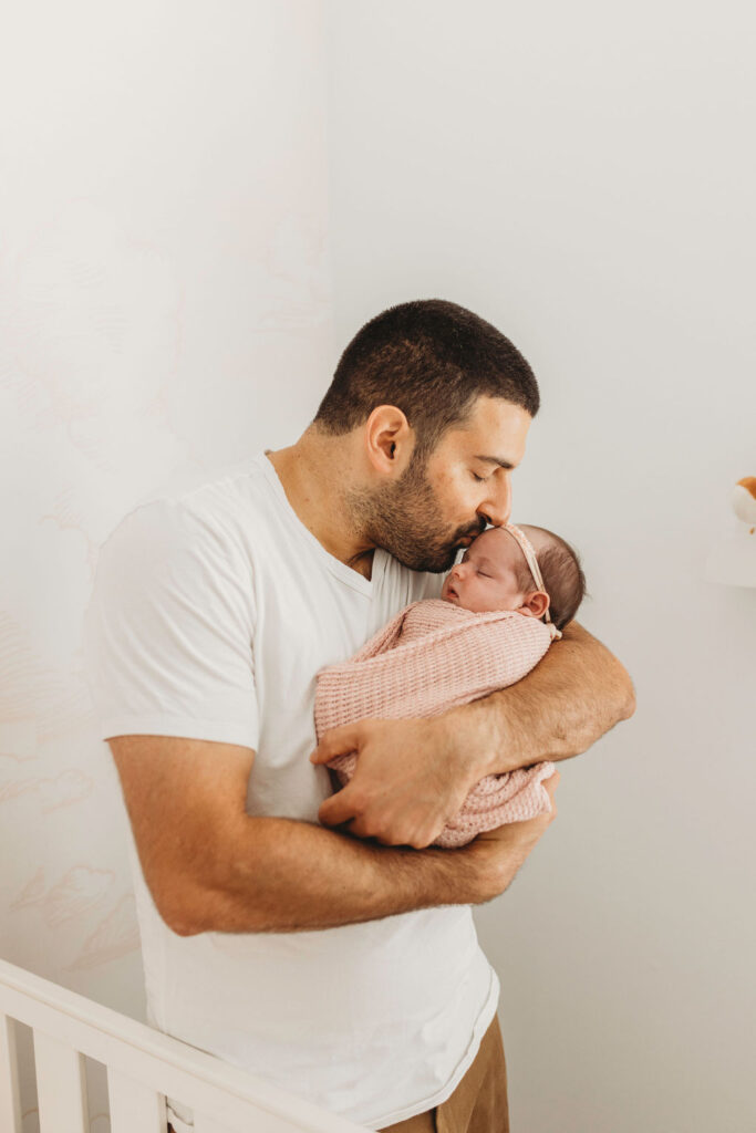 Father and Newborn Photography