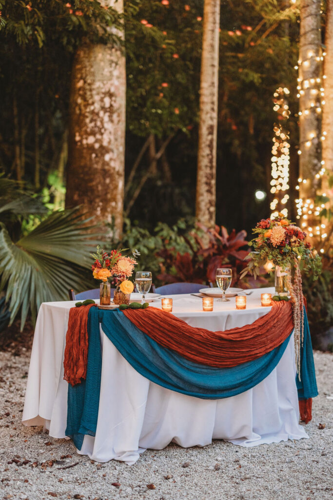 Tropical Wedding Reception Miami Florida